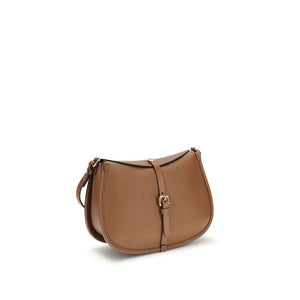 Etro Brown Calf Leather Bos Taurus Shoulder Bag