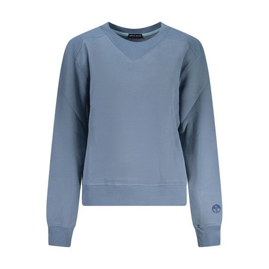 North Sails Blue Cotton Women Sweatshirt