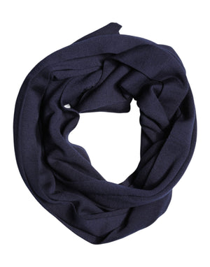 Dolce & Gabbana Blue Wool DG Loves London Neck Wrap Scarf