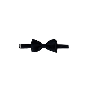 Punto Sella Cravatte Black Silk Bowtie