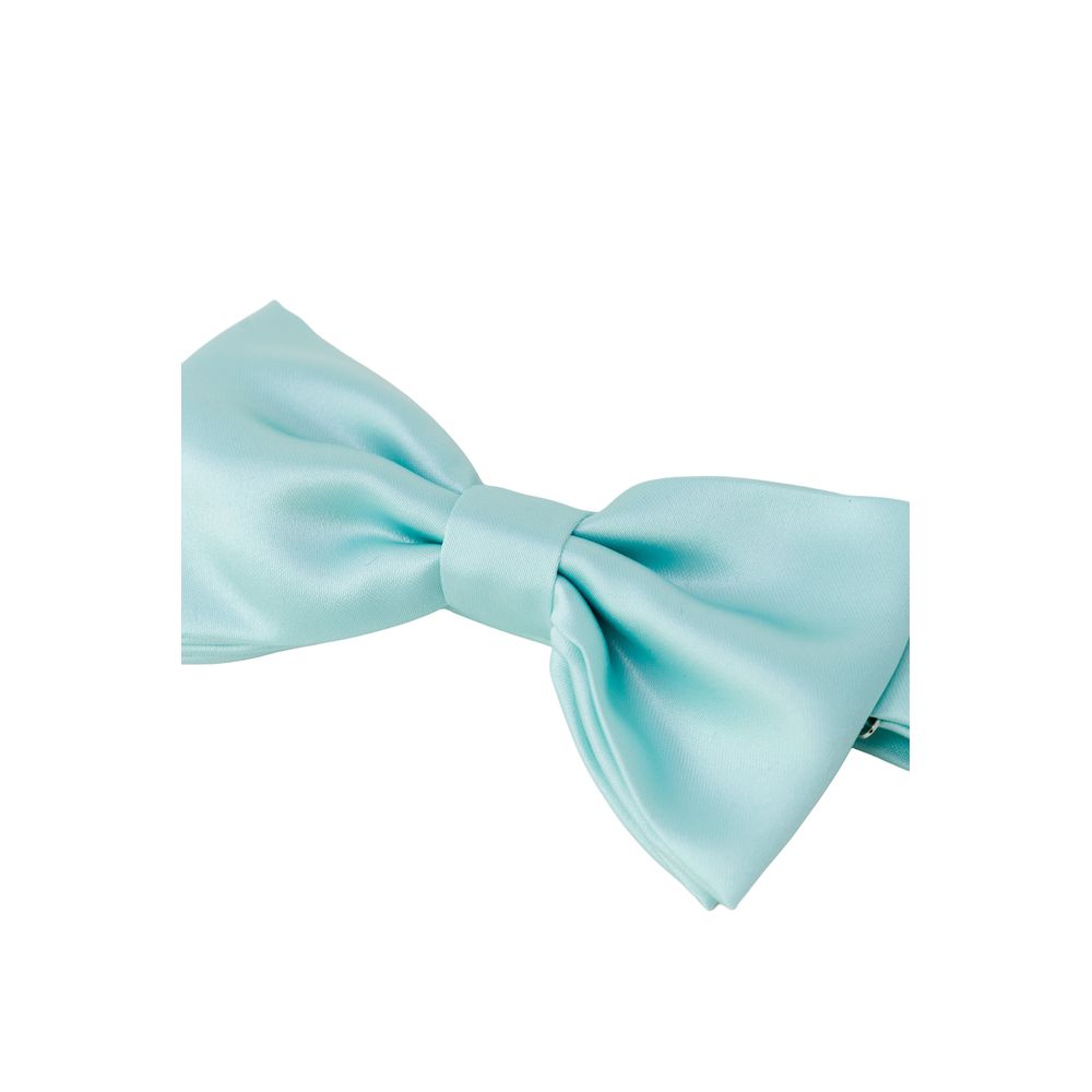 Punto Sella Cravatte Turquoise Silk Bowtie