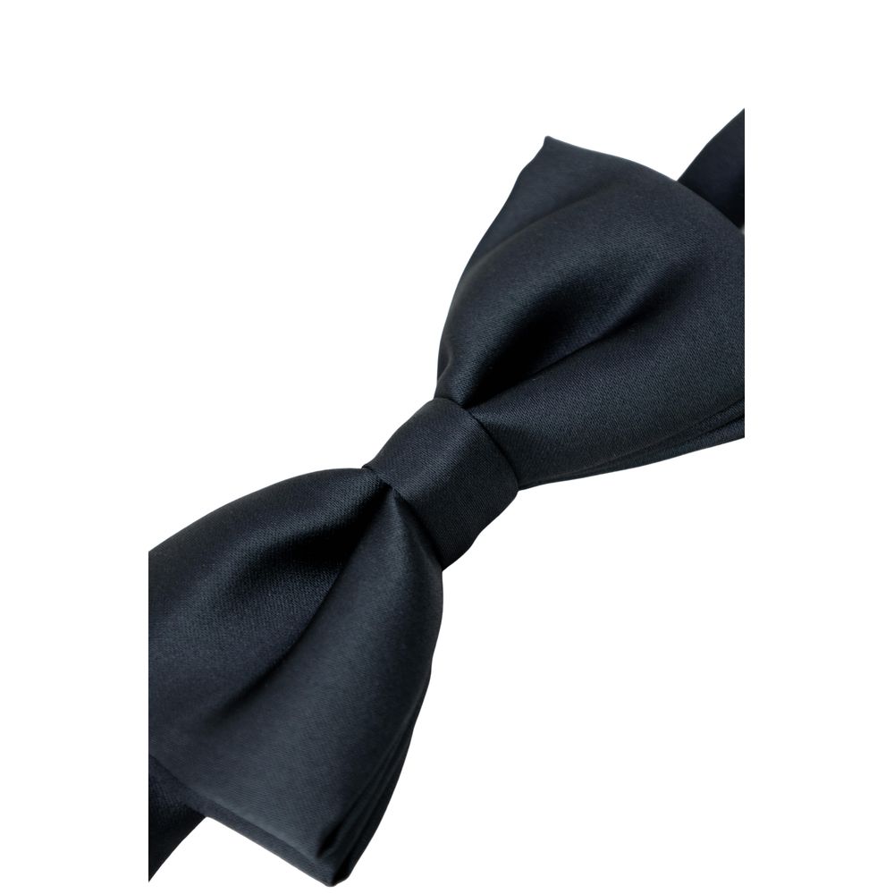 Punto Sella Cravatte Gray Silk Bowtie