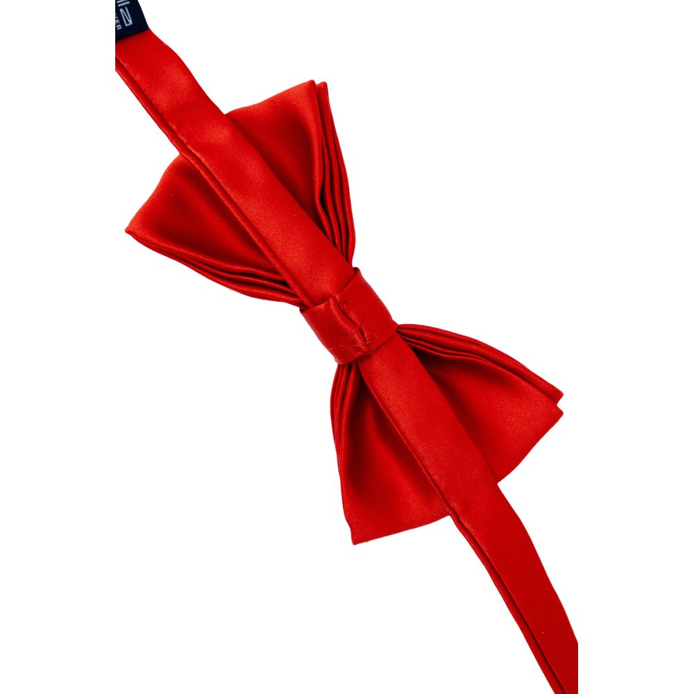Punto Sella Cravatte Red Silk Bowtie