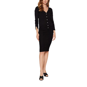 Guess Black Viscose Cardigan