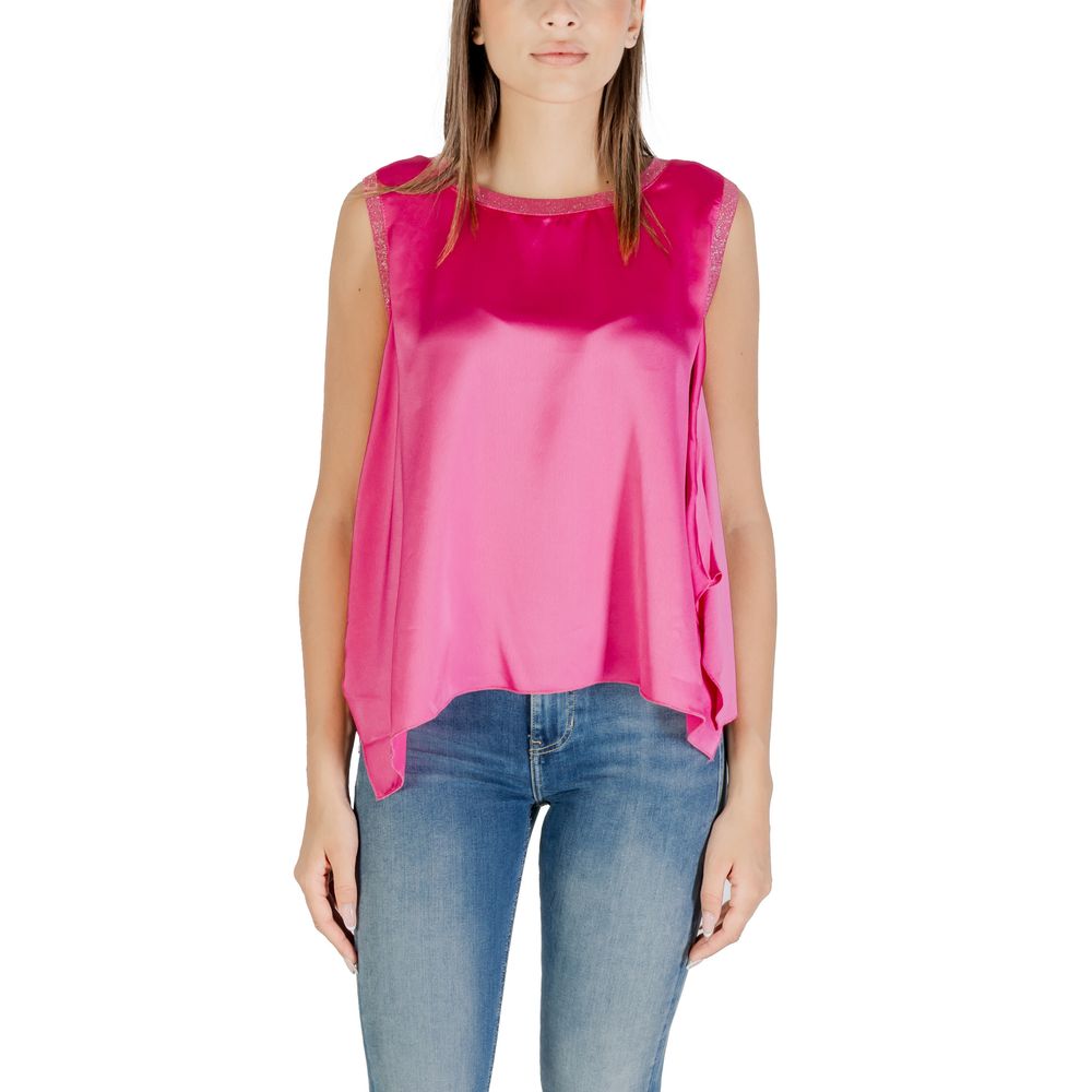 Hanny Deep Multicolor Polyester Tank Tops