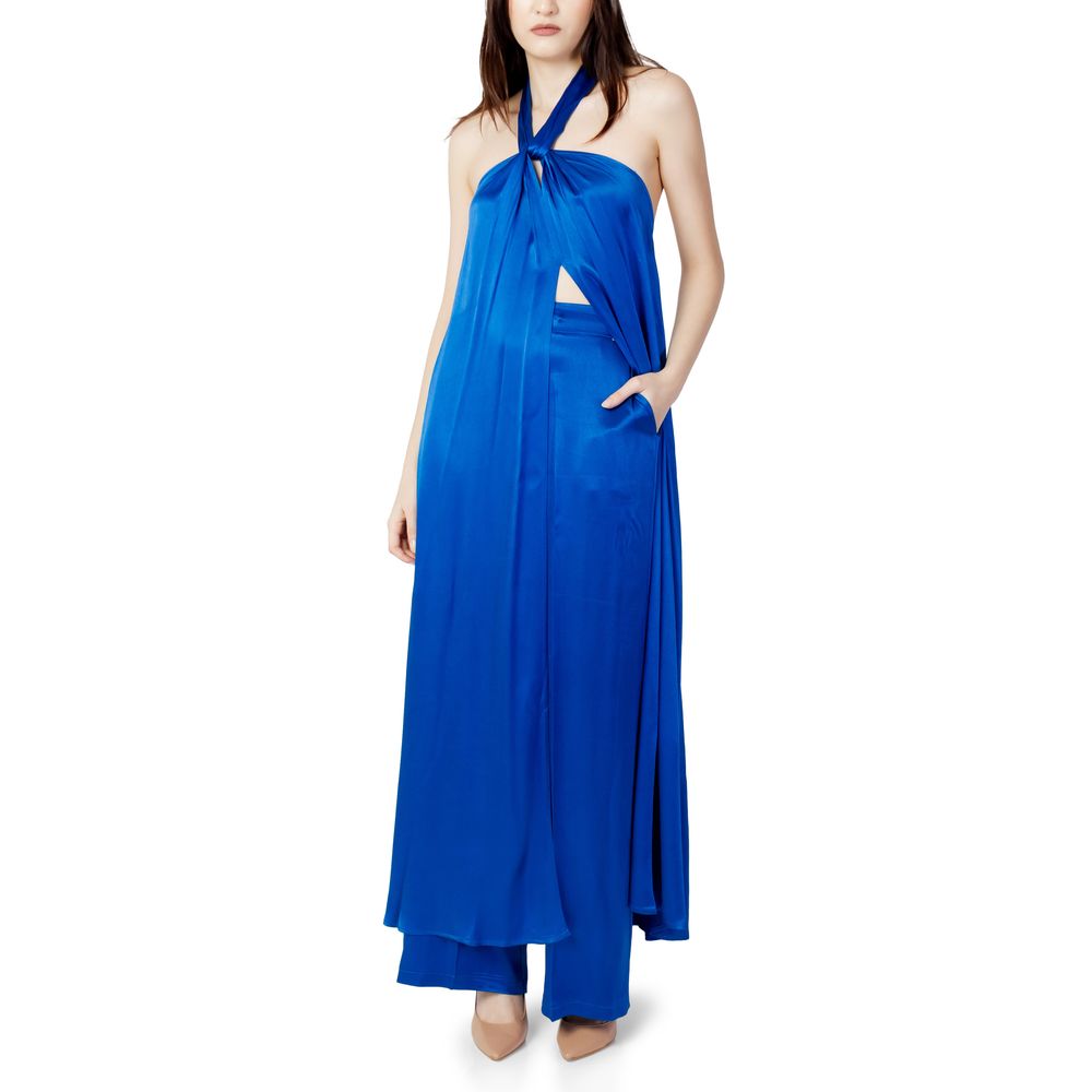Hanny Deep Blue Polyester Jumpsuit