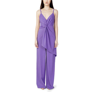 Hanny Deep Purple Polyester Jumpsuit