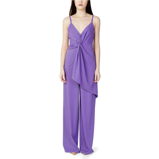 Hanny Deep Purple Polyester Jumpsuit