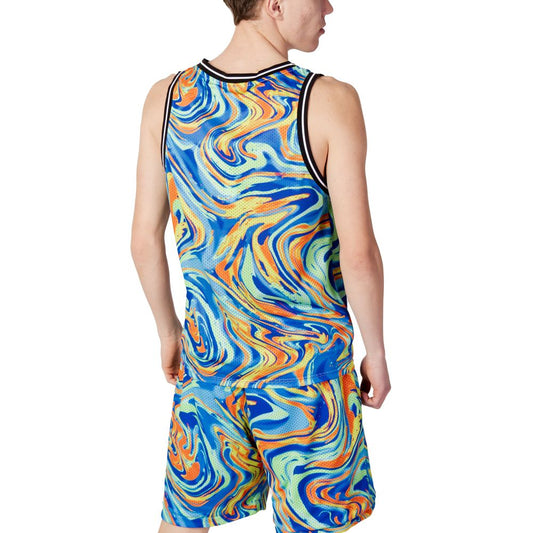 Triplosette 777 Blue Polyester Tank Tops