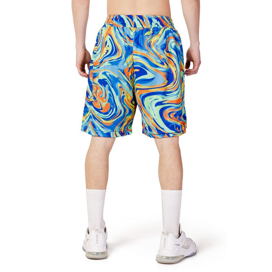 Triplosette 777 Blue Polyester Bermuda Shorts