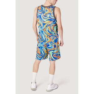 Triplosette 777 Blue Polyester Tank Tops