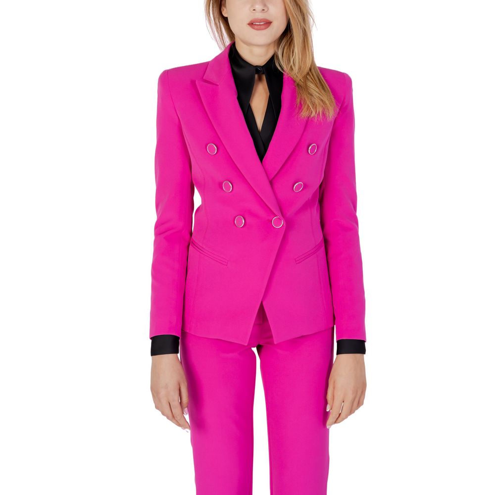 Silence Pink Polyester Blazer