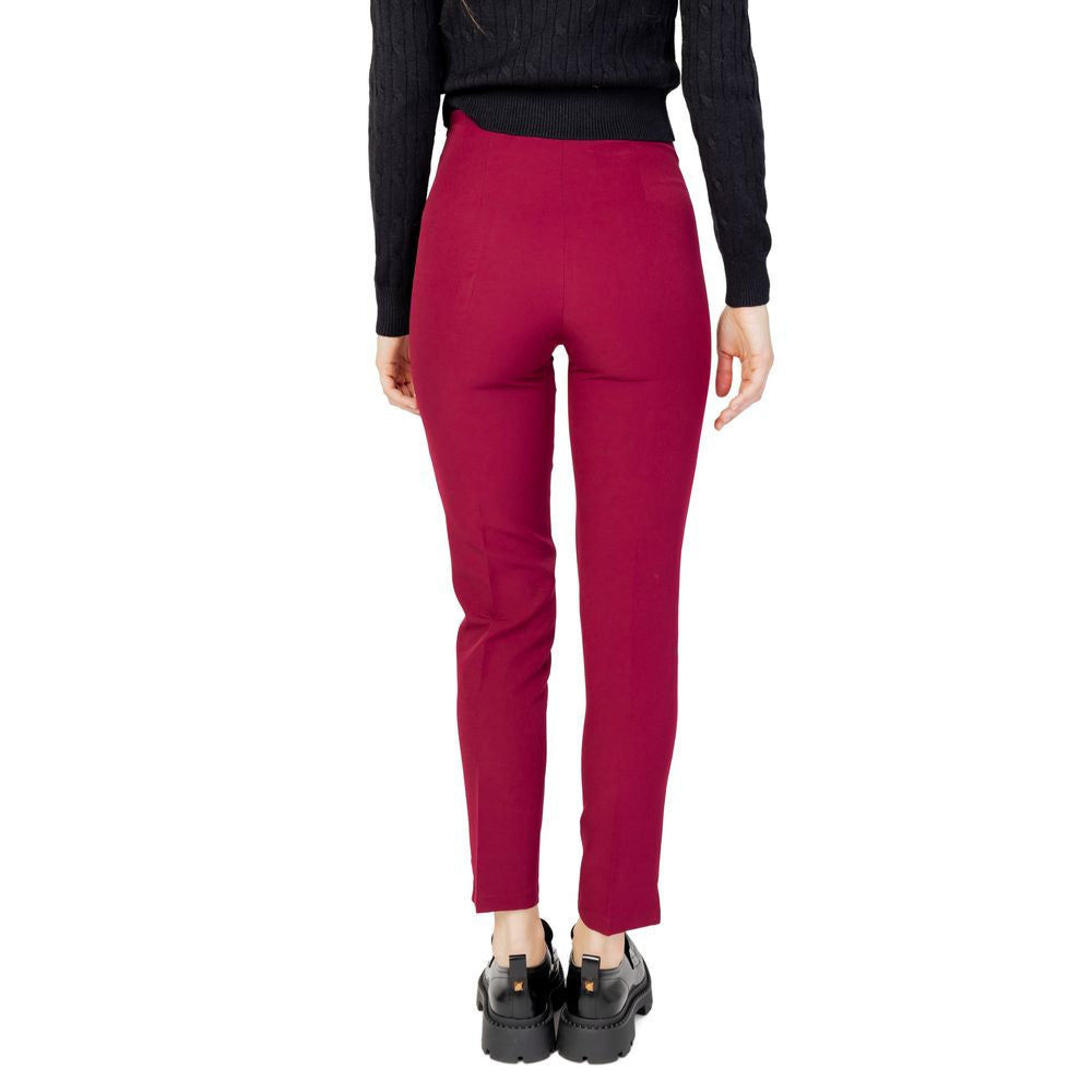 Hanny Deep Bordeaux Polyester Pants