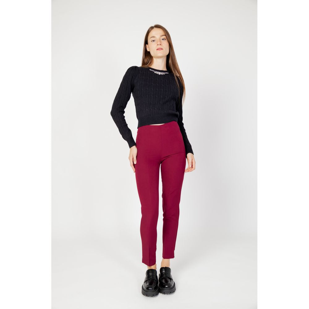 Hanny Deep Bordeaux Polyester Pants