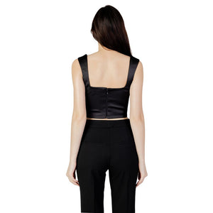 Silence Black Polyester Top