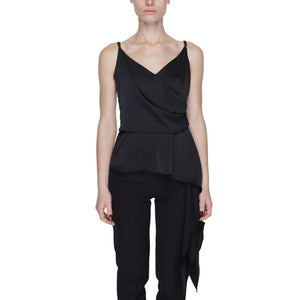 Silence Black Polyester Top