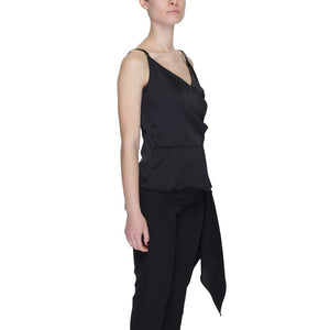 Silence Black Polyester Top