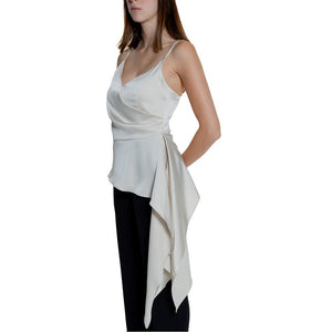 Silence Cream Polyester Top