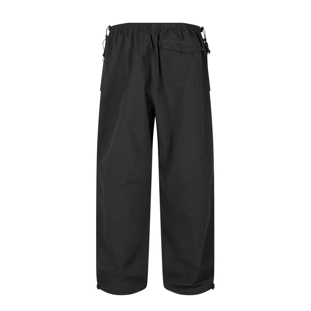Karl Kani Black Cotton Casual Pants