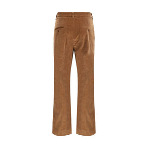 Max Mara Brown Cotton Casual Pants