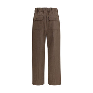 Max Mara Brown Wool Casual Pants