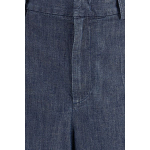 Jil Sander Blue Cotton Bermuda Shorts