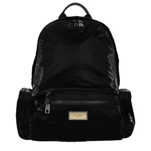 Dolce & Gabbana Black Nylon Backpack