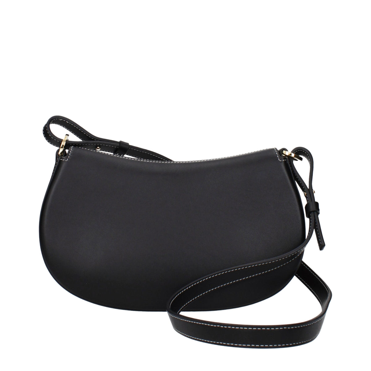 Valentino Garavani Black Leather Shoulder Bag