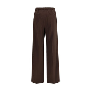 Max Mara Gray Polyester Casual Pants