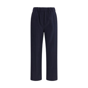 Max Mara Black Cotton Casual Pants