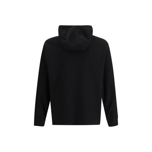 LAMINAR Black Cotton Sweatshirt