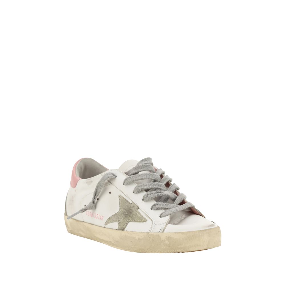 Golden Goose White Calf Leather Bos Taurus Low Top Sneakers