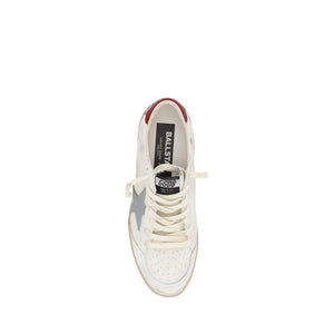 Golden Goose Cream Calf Leather Bos Taurus Low Top Sneakers