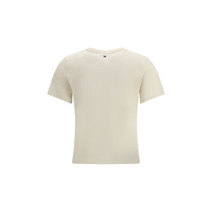Max Mara Cream Cotton T-Shirt