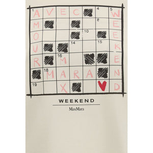 Max Mara Cream Cotton T-Shirt