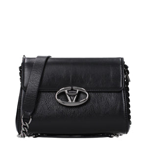 Valentino Garavani Black Leather Crossbody Bag