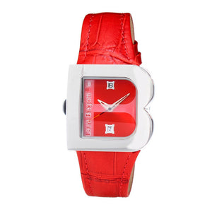 Laura Biagiotti Red Leather Dress Watch