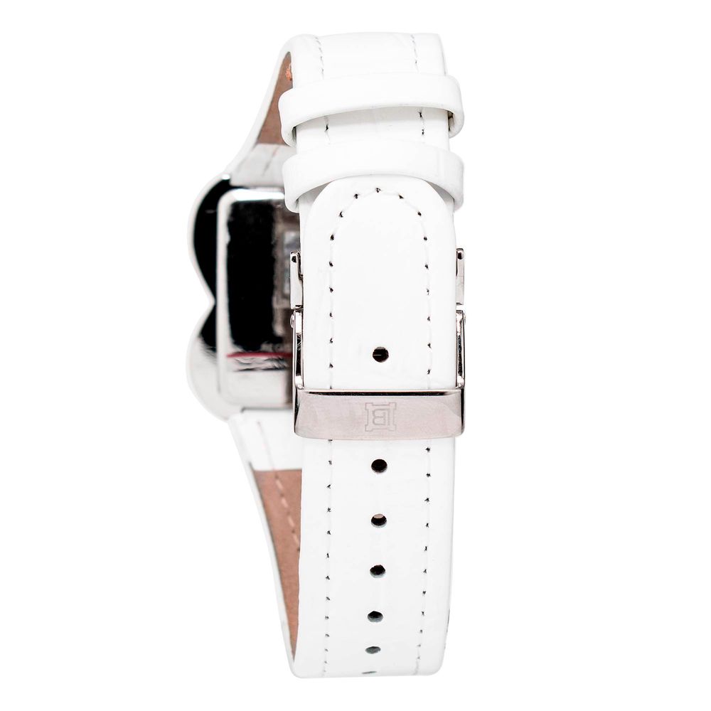 Laura Biagiotti White Leather Dress Watch