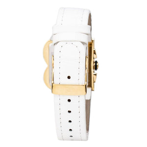 Laura Biagiotti White Leather Dress Watch