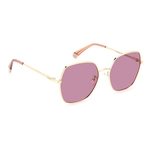 Polaroid Rose Gold Stainless Steel Sunglasses