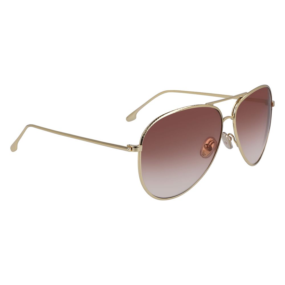 Victoria Beckham Gold Metal Sunglasses