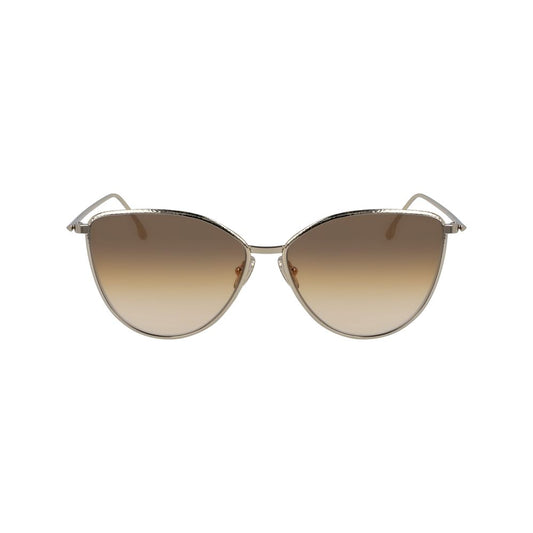 Victoria Beckham Gold Metal Sunglasses