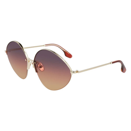 Victoria Beckham Gold Metal Sunglasses