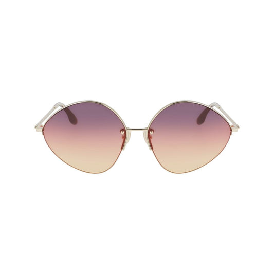 Victoria Beckham Gold Metal Sunglasses