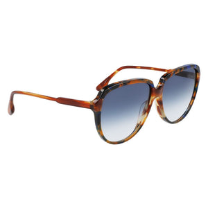 Victoria Beckham Brown Acetate Sunglasses