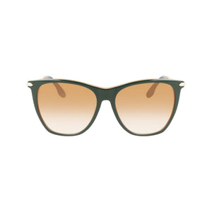Victoria Beckham Green Acetate Sunglasses