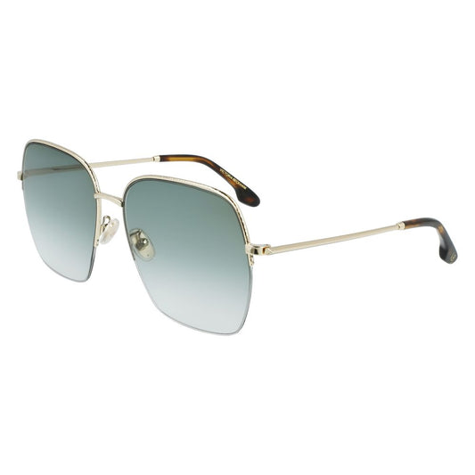 Victoria Beckham Gold Metal Sunglasses