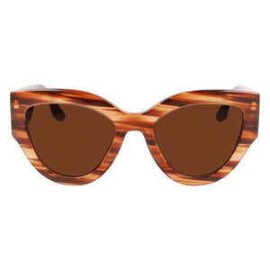 Victoria Beckham Brown Acetate Sunglasses
