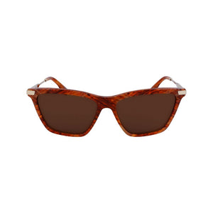 Victoria Beckham Brown Acetate Sunglasses