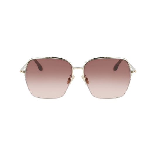 Victoria Beckham Gold Metal Sunglasses